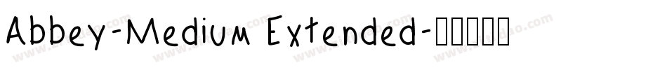 Abbey-Medium Extended字体转换